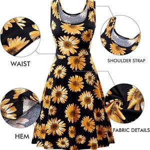 NWOT sunflower dress